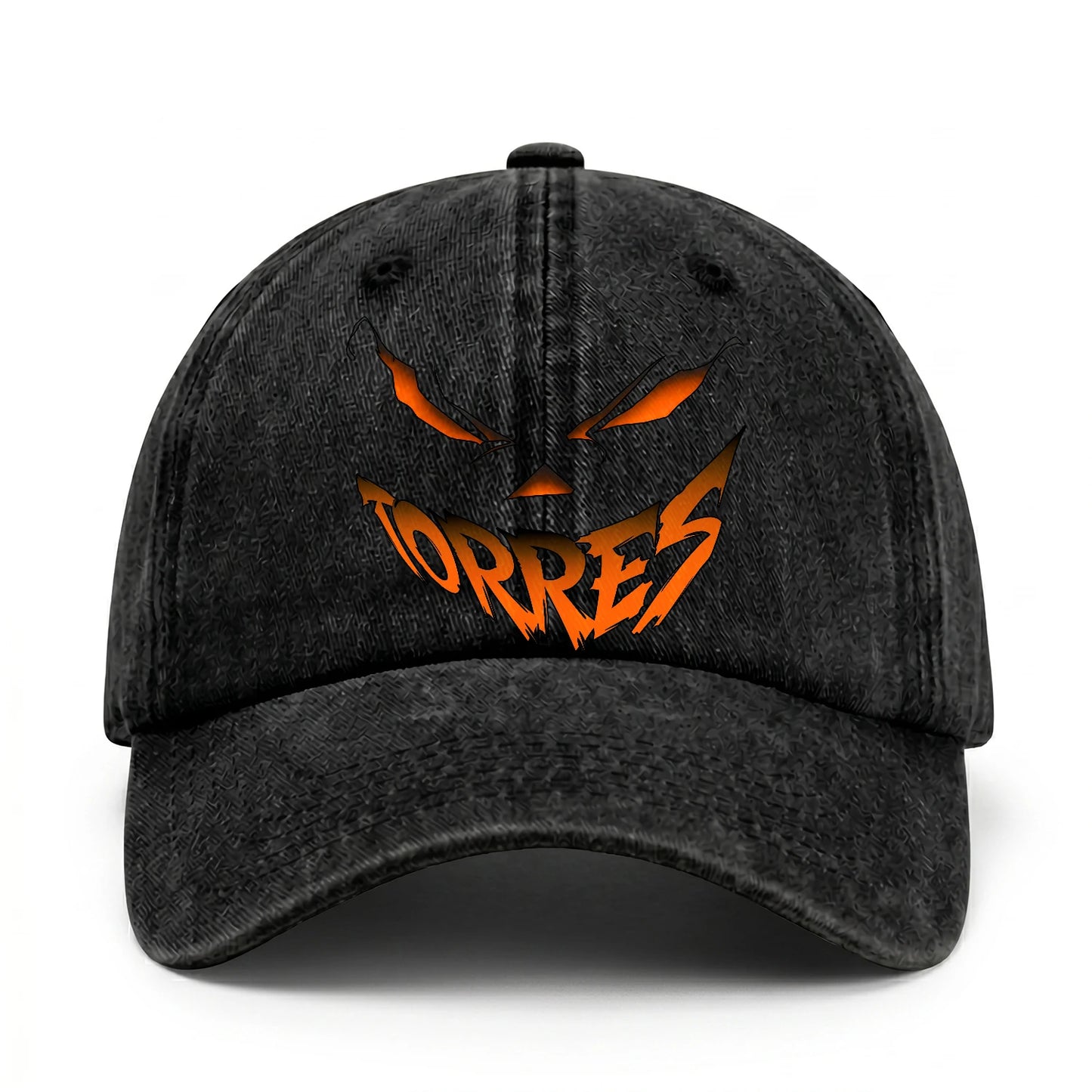 Your Name Jack O' Lantern Halloween Washed Cap TORRES 13K1 C100PF