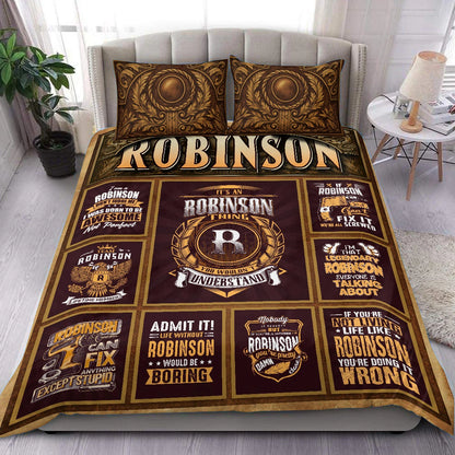 ROBINSON Limited Edition Personalized Bedding Set 13K1-BS3