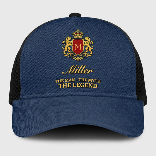 The Man The Myth The Legend Royal Blue Mesh Cap MILLER 13K1 C187PF