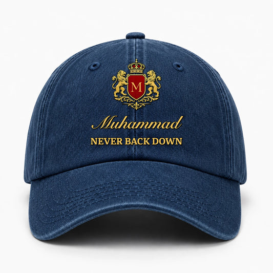 Never Back Down Luxury Washed Cap Cap MUHAMMAD 13K1 C168PF