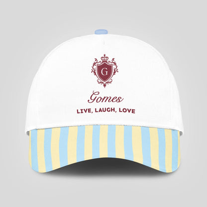 Live Laugh Love Blue And Yellow Luxury Cap GOMES 13K1 C121PF