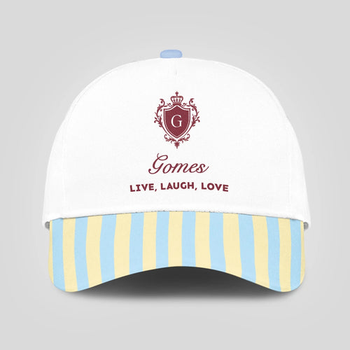 Live Laugh Love Blue And Yellow Luxury Cap GOMES 13K1 C121PF