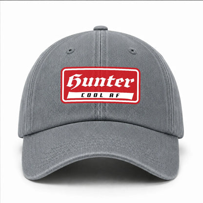 Your Name Cool Af Red Logo Funny Washed Cap HUNTER 13K1 C79PF