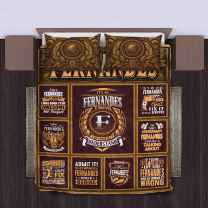 FERNANDES Limited Edition Personalized Bedding Set 13K1-BS3