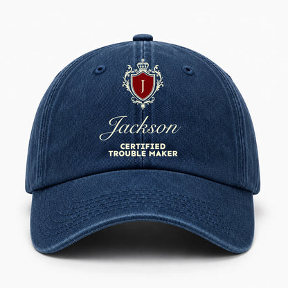 Live Laugh Love Royal Blue Washed Cap JACKSON 13K1 C176PF
