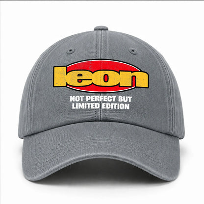 Your Name Not Perfect But Limited Edition Red Logo Washed Cap LEON 13K1 C84PF