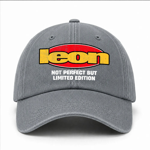 Your Name Not Perfect But Limited Edition Red Logo Washed Cap LEON 13K1 C84PF