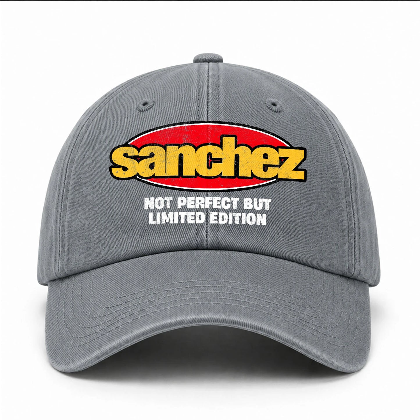Your Name Not Perfect But Limited Edition Red Logo Washed Cap SANCHEZ 13K1 C84PF