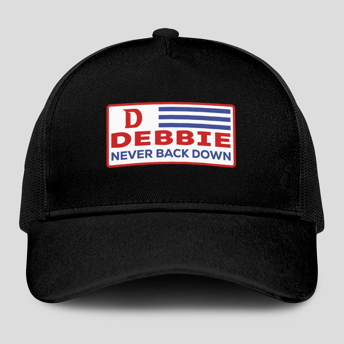 Never Back Down Vintage America Black Mesh Cap DEBBIE 13K1 C207PF