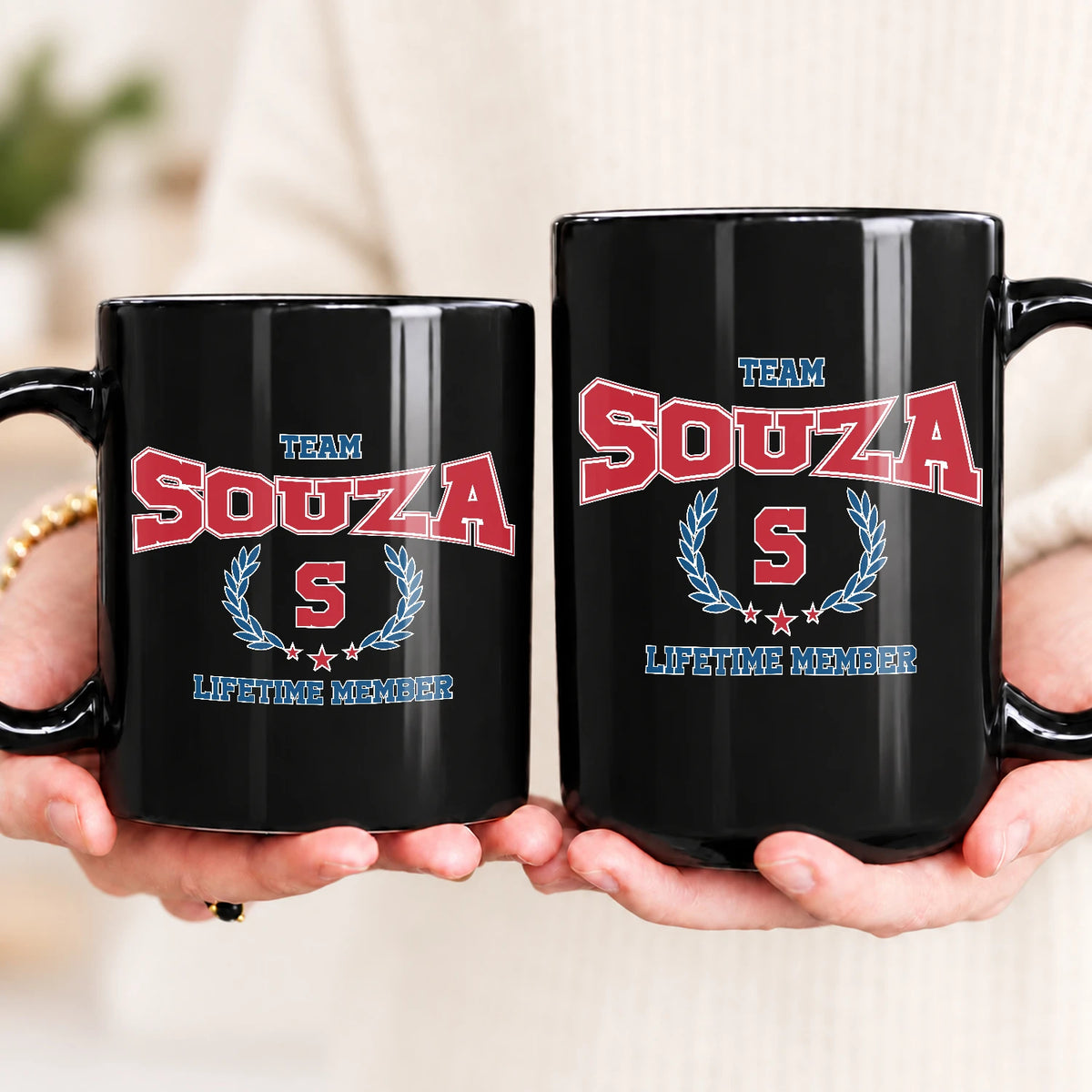 Team Your Name Lifetime Member Sporty Mug SOUZA 13K1 MG09