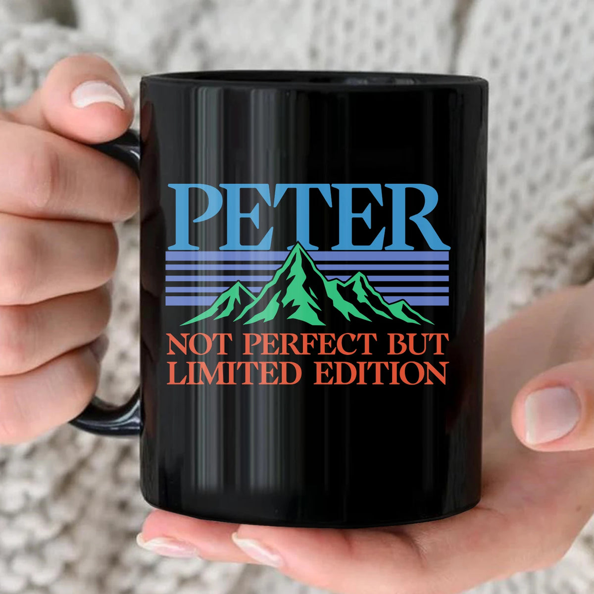 Not Perfect But Limited Eidition Retro Mountain Mug PETER 13K1 MG29