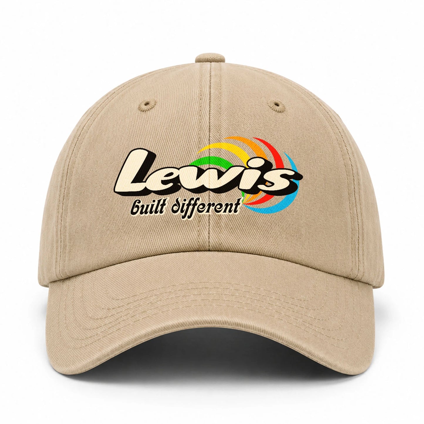 Your Name Built Different Retro Washed Cap LEWIS 13K1 C55PF