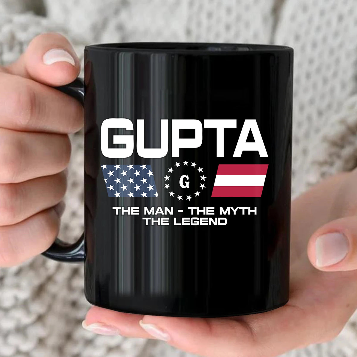 The Man The Myth The Legend Us Flag Mug GUPTA 13K1 MG23