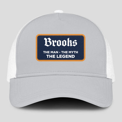 The Man The Myth The Legend Gray Mesh Cap BROOKS 13K1 C204PF