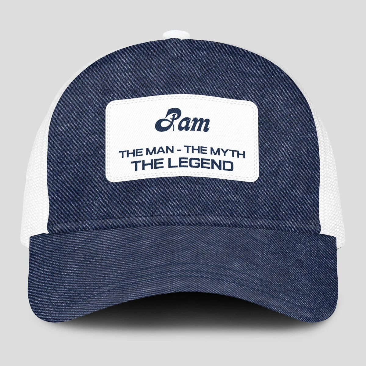 The Man The Myth The Legend Blue Denim Mesh Cap PAM 13K1 C194PF