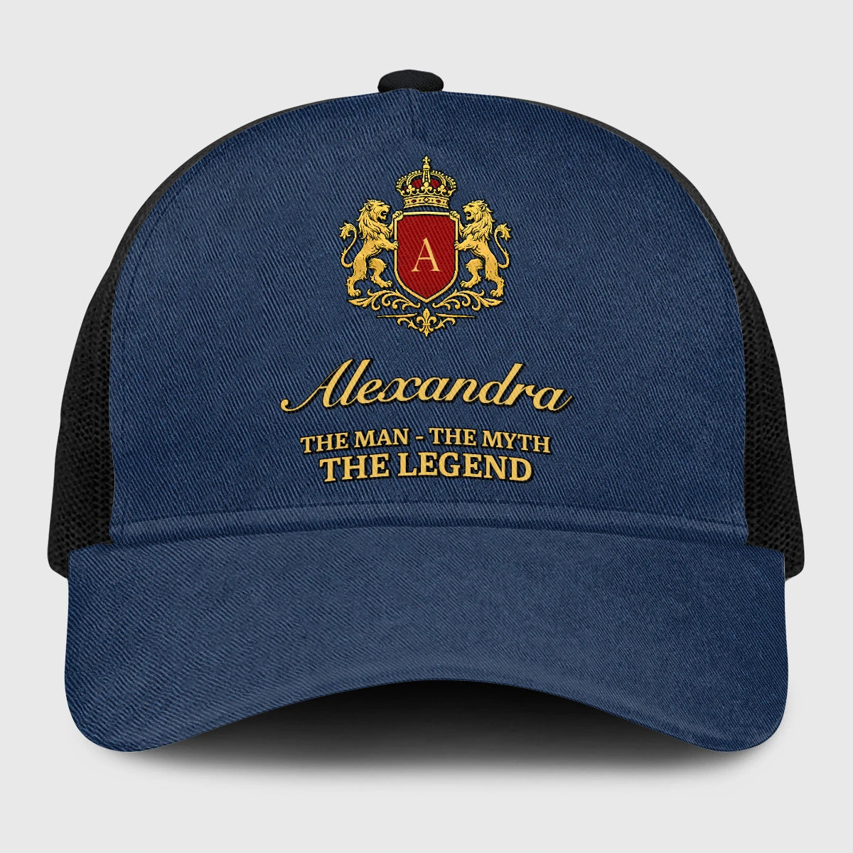 The Man The Myth The Legend Royal Blue Mesh Cap ALEXANDRA 13K1 C187PF