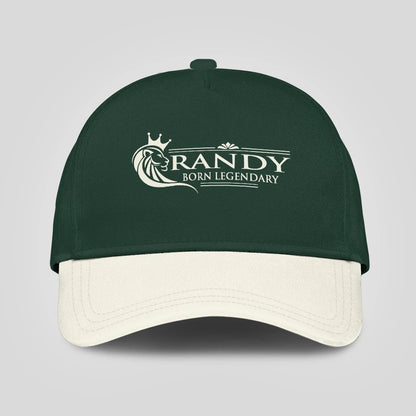Born Legendary Lion Logo Sage Green And Beige Cap RANDY 13K1 C182PF