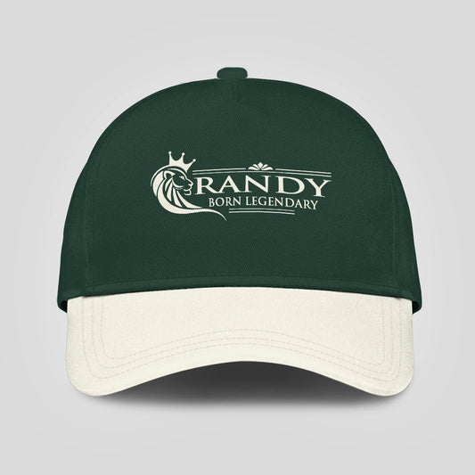 Born Legendary Lion Logo Sage Green And Beige Cap RANDY 13K1 C182PF