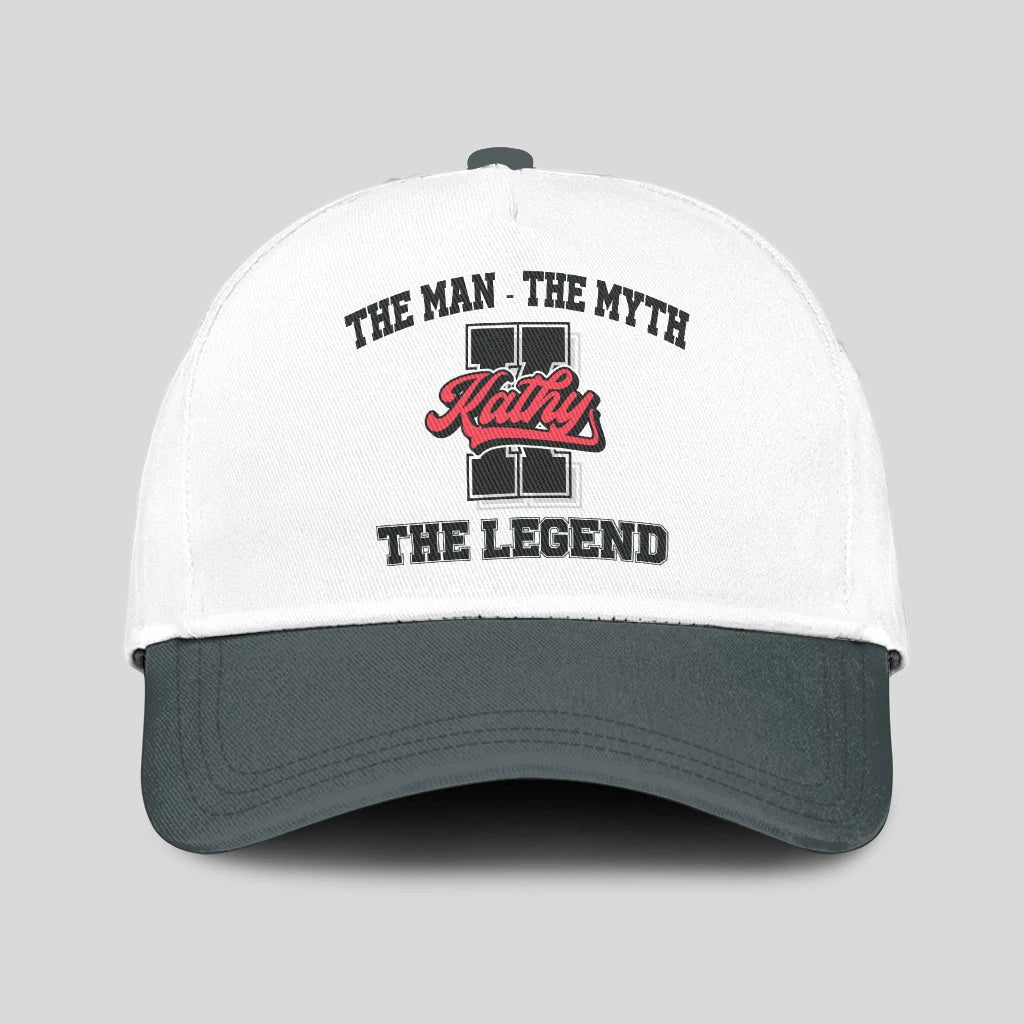 The Man The Myth The Legend Custom Initial Letter And Name Cap KATHY 13K1 C38PF