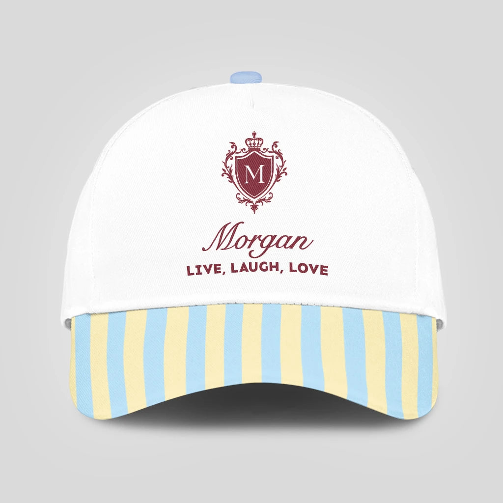 Live Laugh Love Blue And Yellow Luxury Cap MORGAN 13K1 C121PF
