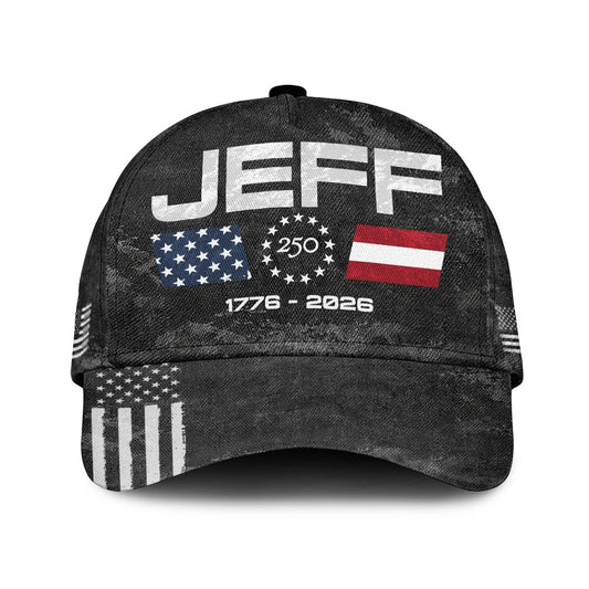 JEFF 13K1-C13PF 250th Anniversary Patriotic Baseball Cap 1776–2026