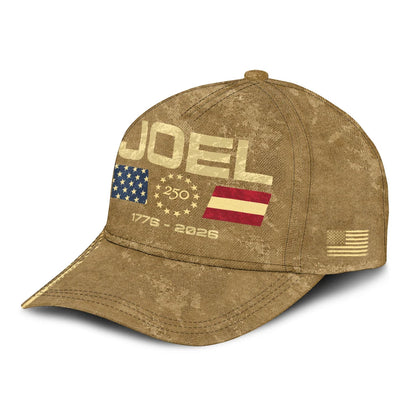 JOEL 13K1-C14PF 250th Anniversary Patriotic Baseball Cap 1776–2026