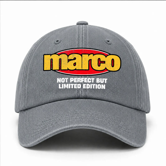 Your Name Not Perfect But Limited Edition Red Logo Washed Cap MARCO 13K1 C84PF