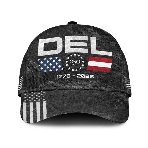 DEL 13K1-C13PF 250th Anniversary Patriotic Baseball Cap 1776–2026