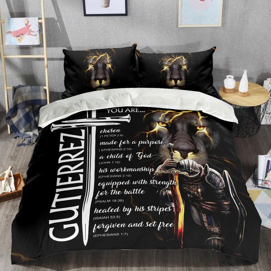 GUTIERREZ Limited Edition Personalized Bedding Set 13K1-BS1