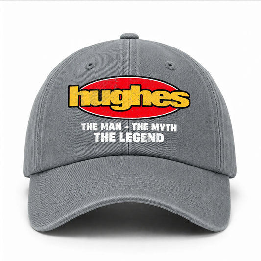 The Man The Myth The Legend Vintage Logo Washed Cap HUGHES 13K1 C162PF