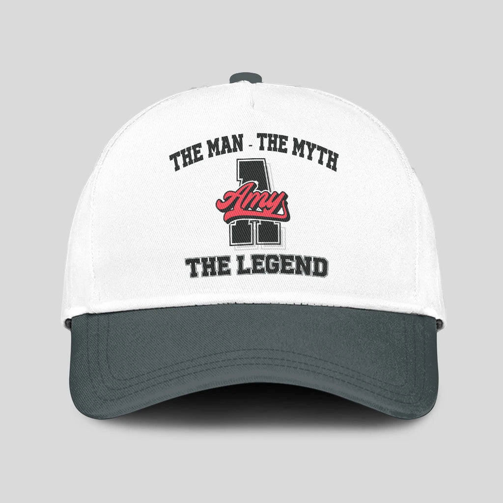 The Man The Myth The Legend Custom Initial Letter And Name Cap AMY 13K1 C38PF