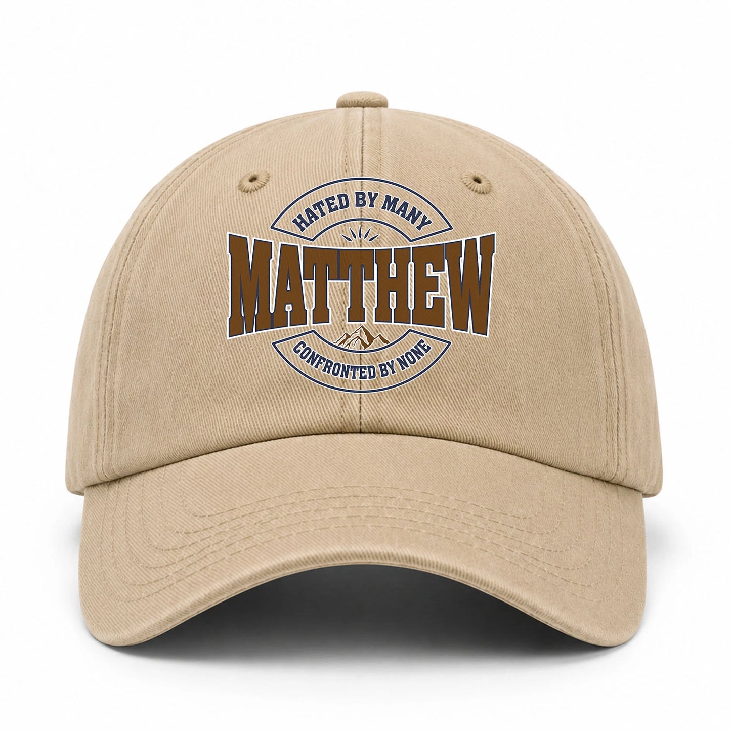 Hated By Many Confronted By None Washed Cap MATTHEW 13K1 C36PF