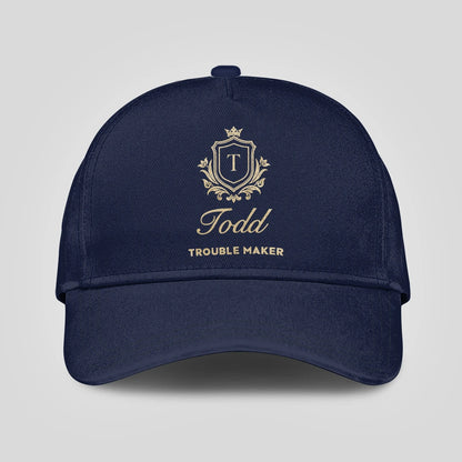 Trouble Maker Golden Logo Navy Cap TODD 13K1 C155PF