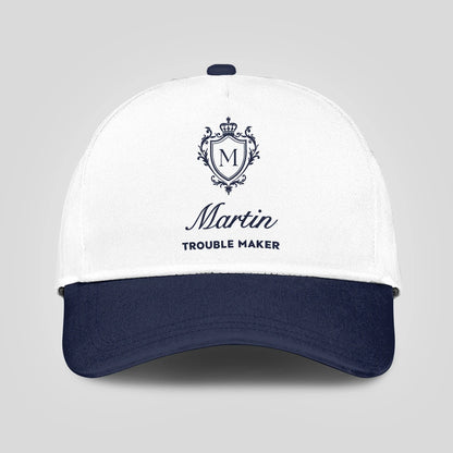 Trouble Maker Funny Blue And White Cap MARTIN 13K1 C152PF