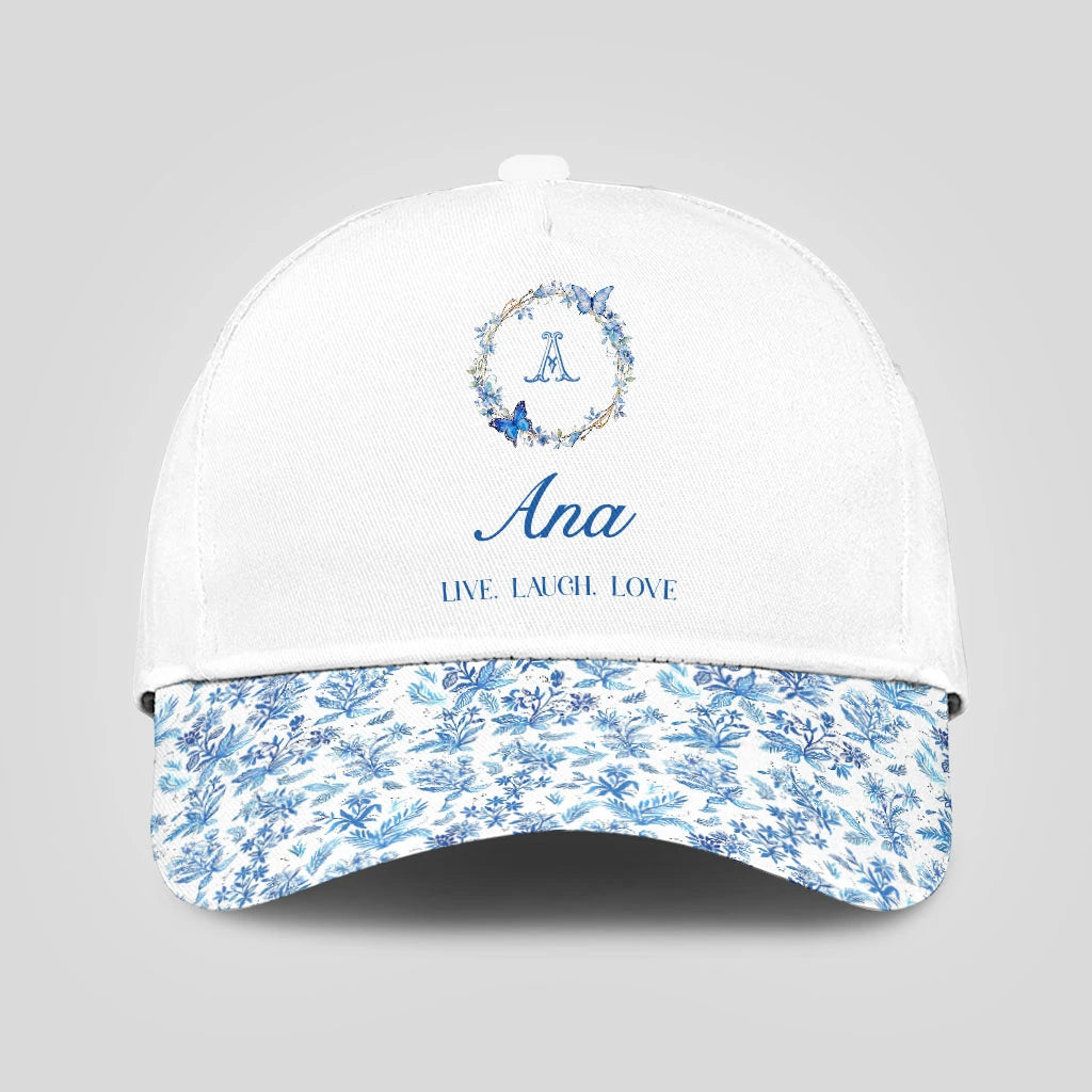 Live Laugh Love Blue Flowers Cap ANA 13K1 C50PF