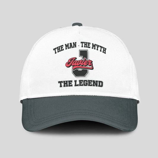 The Man The Myth The Legend Custom Initial Letter And Name Cap JAVIER 13K1 C38PF