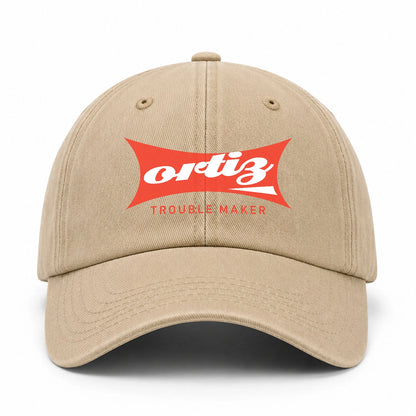 Trouble Maker Red Logo Washed Cap ORTIZ 13K1 C78PF