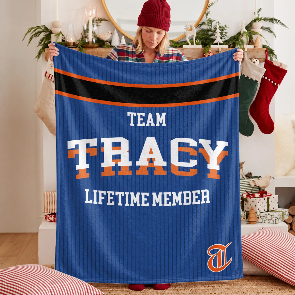 Team Your Name Lifetime Member Basketball Fleece Blanket TRACY 13K1 BK47