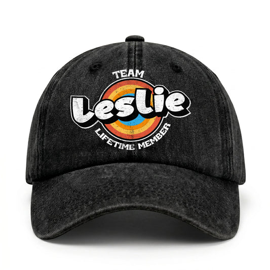 Team Your Name Lifetime Member Logo Cap LESLIE 13K1 C66PF