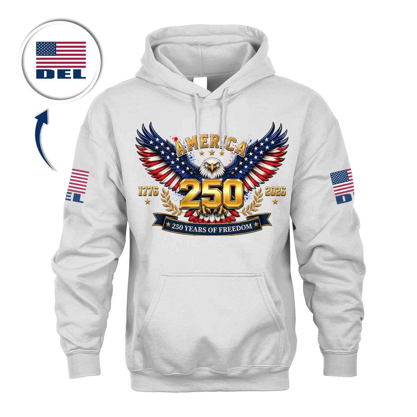 DEL 13K1-550 America 1776-2026 250 Years of Freedom