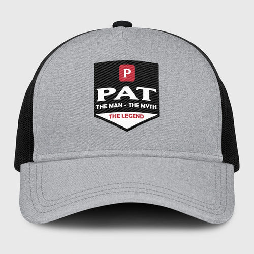 The Man The Myth The Legend Gray Mesh Cap PAT 13K1 C189PF