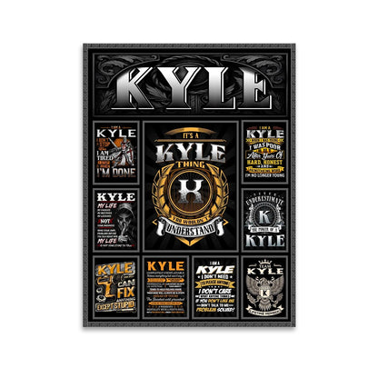KYLE Personalized Sponge Floor Mat – Custom Printed Home Decor 13K1-AR2