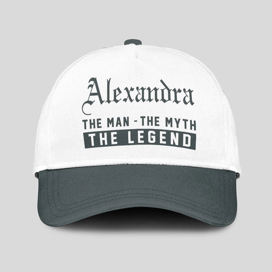 The Man The Myth The Legend Luxury Cap ALEXANDRA 13K1 C39PF