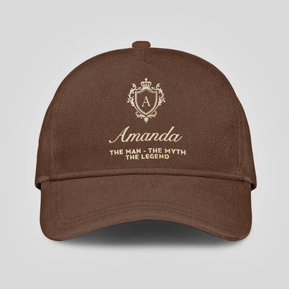 The Man The Myth The Legend Golden Brown Cap AMANDA 13K1 C142PF