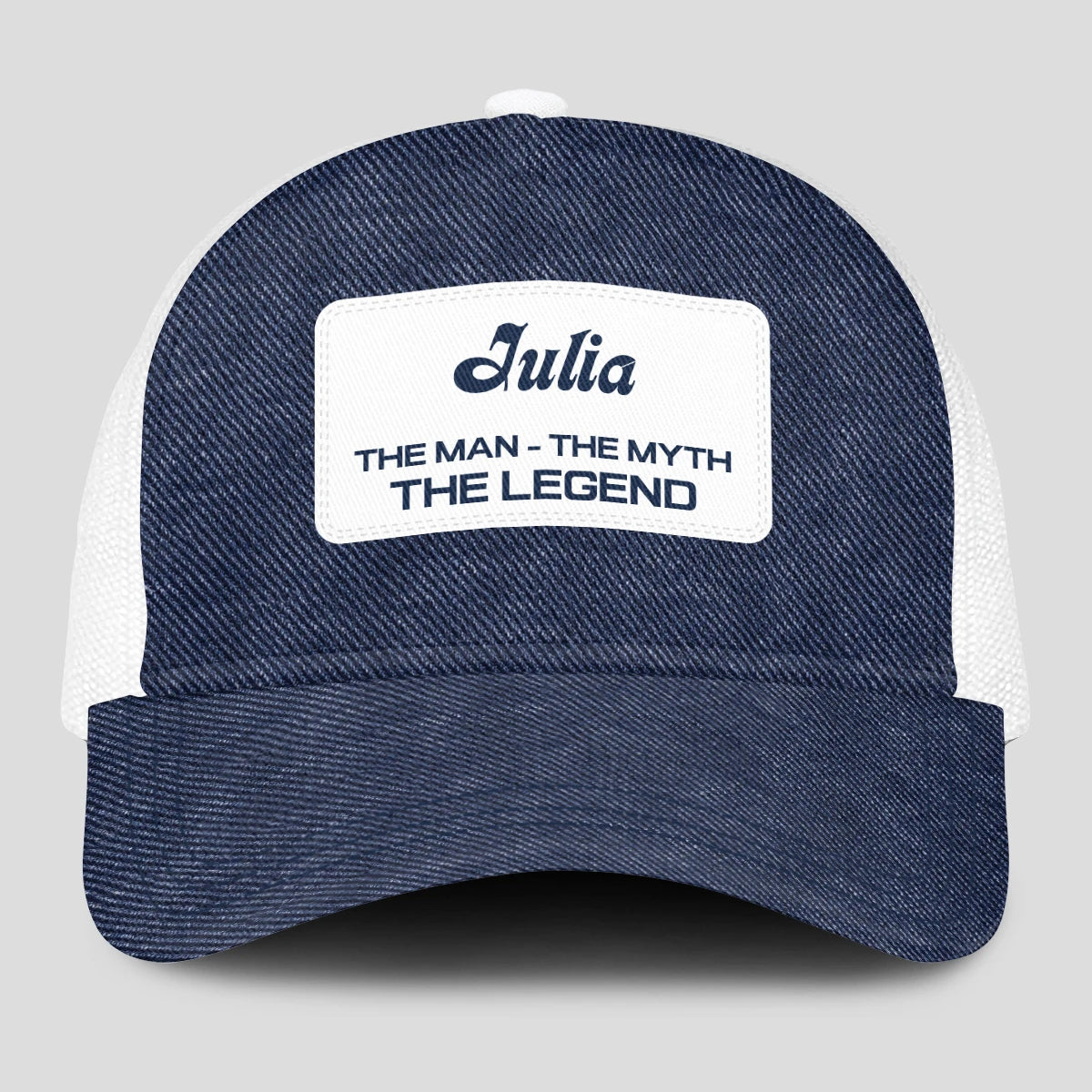 The Man The Myth The Legend Blue Denim Mesh Cap JULIA 13K1 C194PF