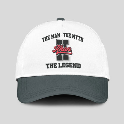The Man The Myth The Legend Custom Initial Letter And Name Cap KHAN 13K1 C38PF