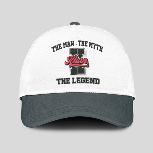 The Man The Myth The Legend Custom Initial Letter And Name Cap KHAN 13K1 C38PF