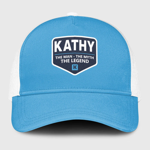 The Man The Myth The Legend Light Blue Mesh Cap KATHY 13K1 C190PF