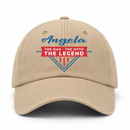 The Man The Myth The Legend Logo Washed Cap ANGELA 13K1 C37PF