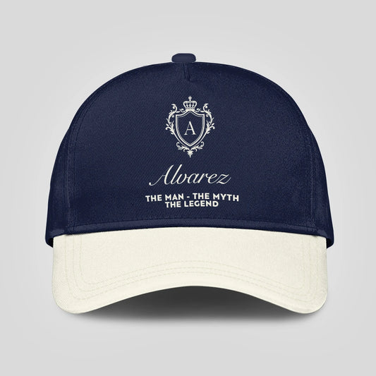 The Man The Myth The Legend Navy And Beige Cap ALVAREZ 13K1 C145PF